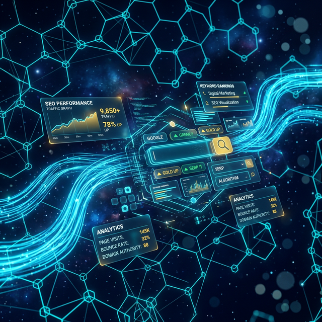 Digital SEO Analytics Visualization